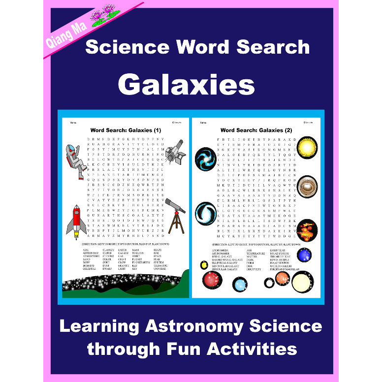 Science Word Search: Galaxies