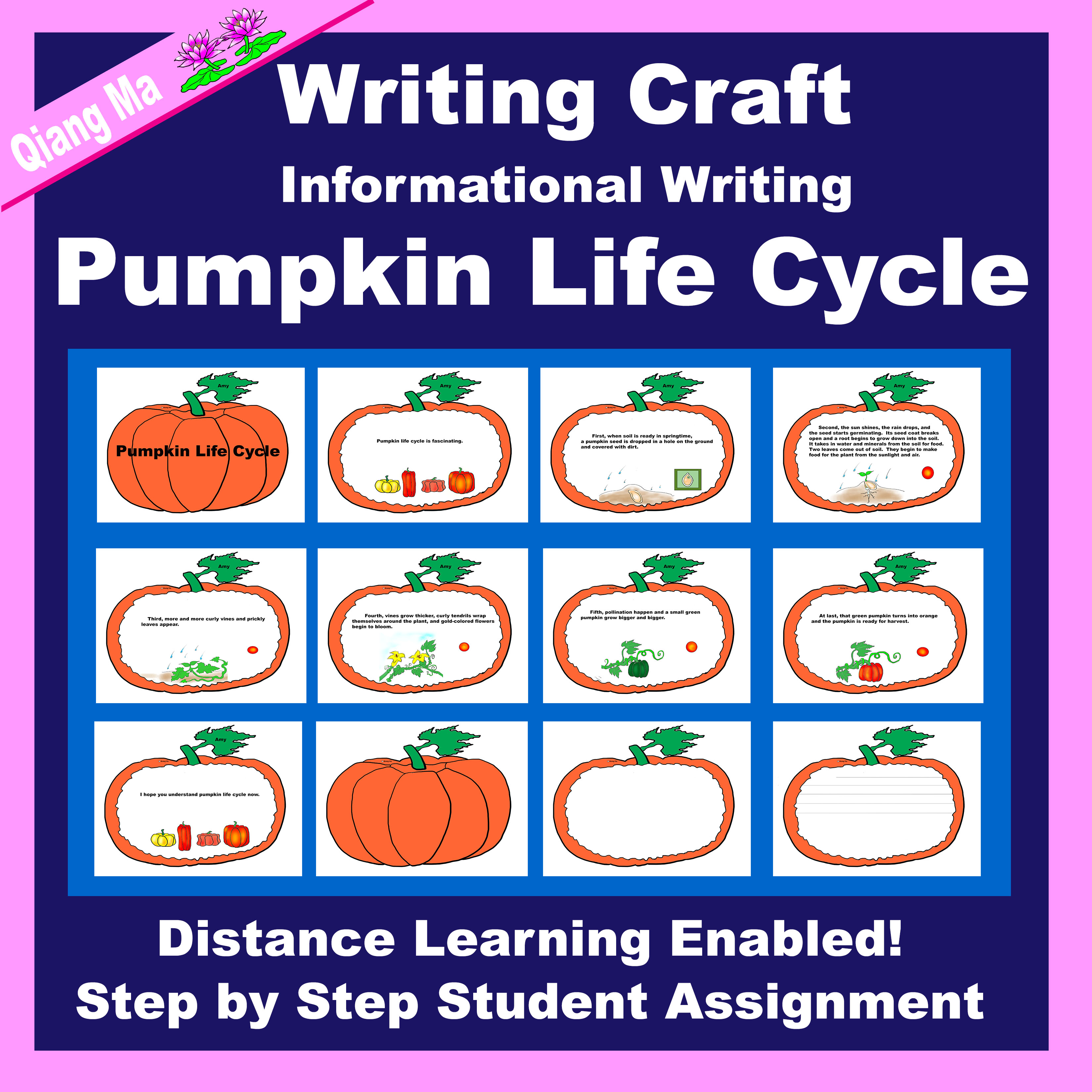 Informational Writing Craft: Pumpkin Life Cycle
