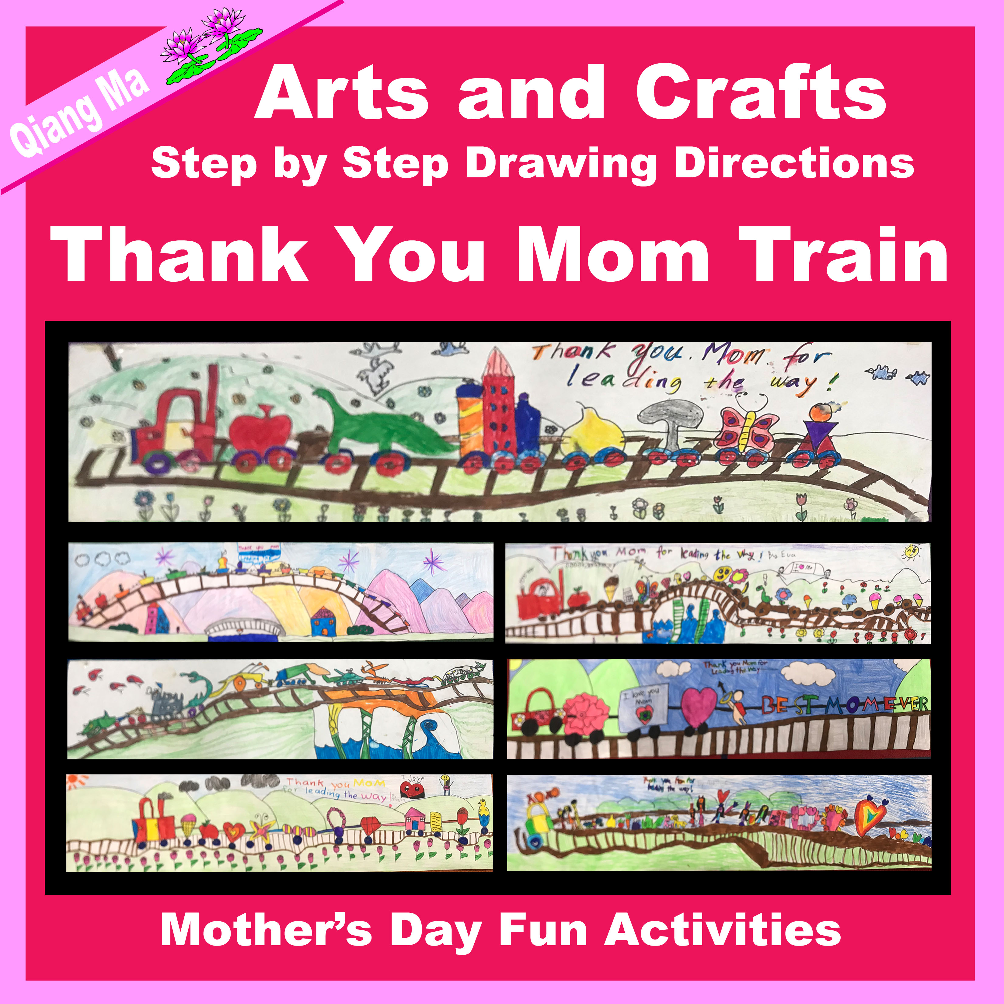 Arts and Crafts: Thank You Mom Train Drawing