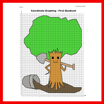 Arbor Day Coordinate Plane Graphing: Arbor Day- 1